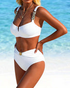 Robin | Elegancki bikini z metalowym akcentem
