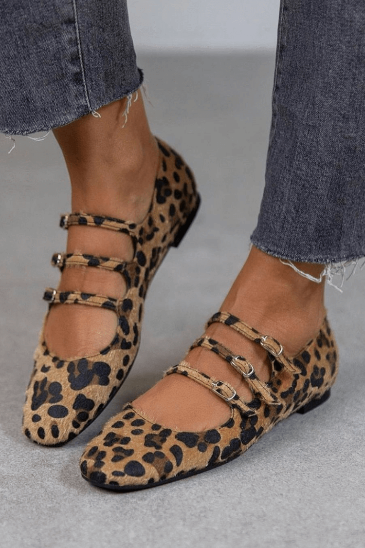 Animal Print Ballerina Flats