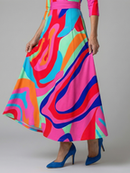 Celine | Midi Dress with Cross-Shaped Neckline