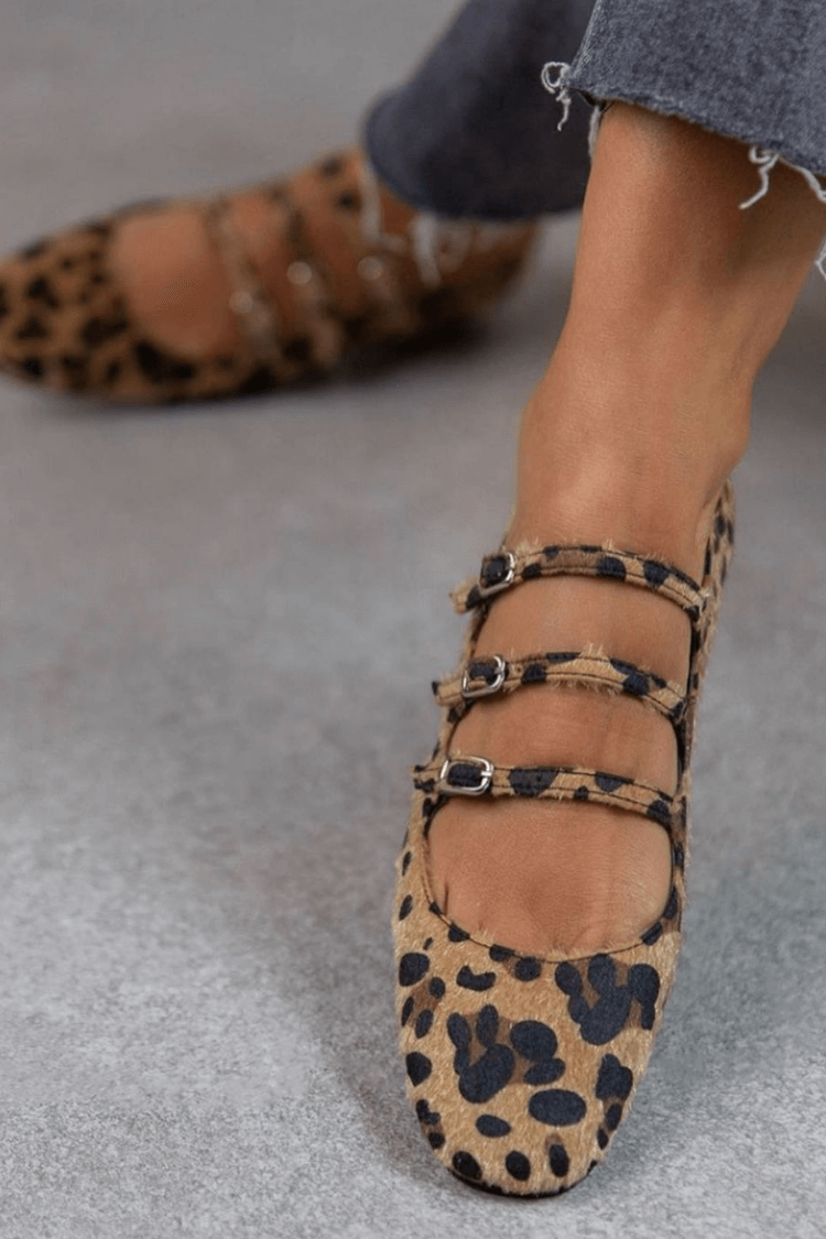 Animal Print Ballerina Flats