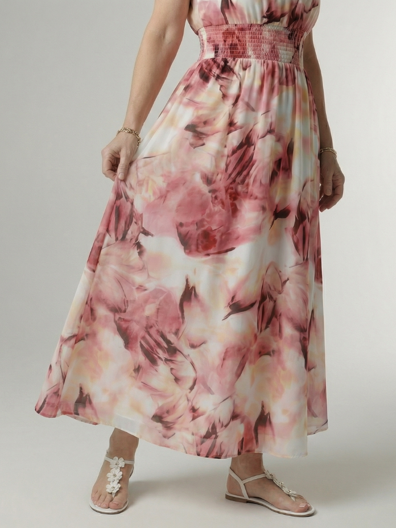 Sylin | Midi Dress with Gathered Halter Neck