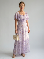 Vaelis | Midi Dress with Wing Sleeves