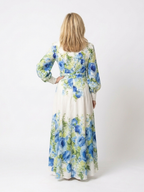 Harper | Floral Maxi Dress with Button Front