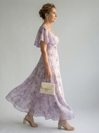 Vaelis | Midi Dress with Wing Sleeves