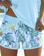 Barbara | Elegancki tankini z motywem oceanicznym