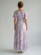 Vaelis | Midi Dress with Wing Sleeves