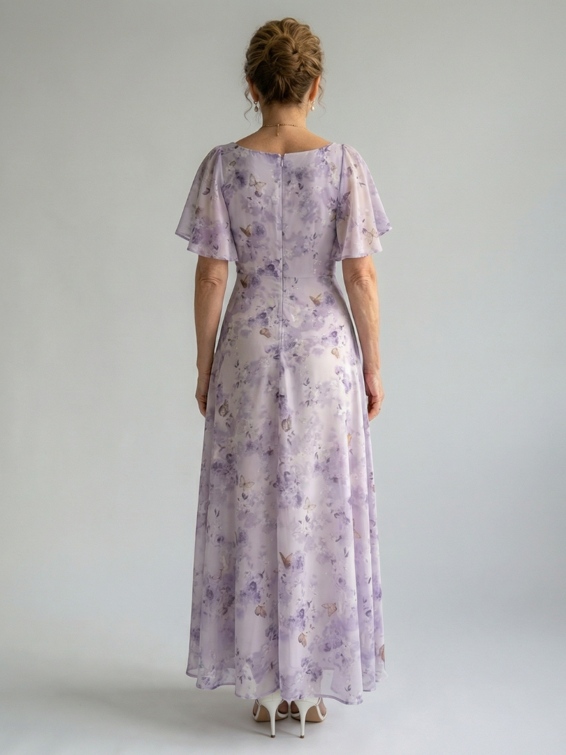 Vaelis | Midi Dress with Wing Sleeves