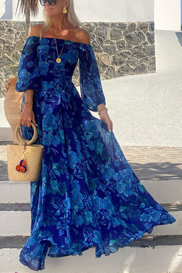 Francesca | Kwiatowa Sukienka z Długim Rękawem" can be rewritten as "Francesca | Floral Long Sleeve Dress.