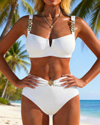 Robin | Elegancki bikini z metalowym akcentem