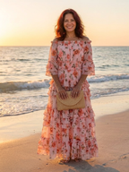 ROSALIE | Floral Maxi Dress with Ruffles