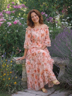 ROSALIE | Floral Maxi Dress with Ruffles