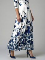 Celine | Midi Dress with Cross-Shaped Neckline