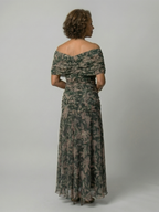 Calen | Off-Shoulder Midi Dress with Flowing Design