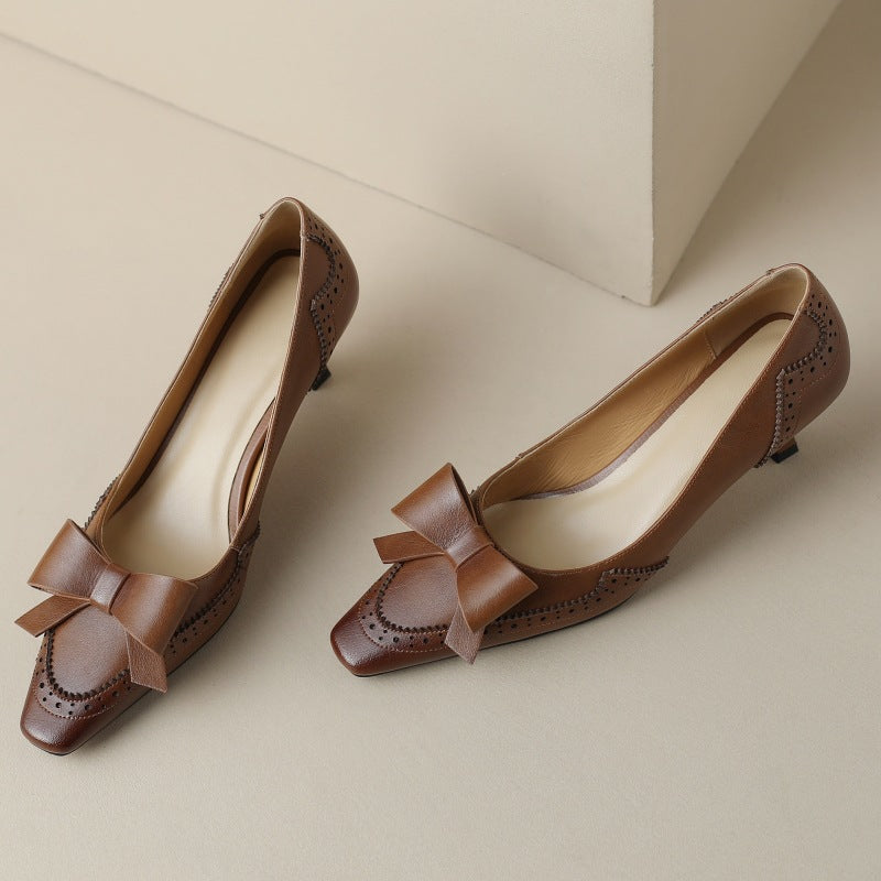 Célora Leather Stiletto Heels