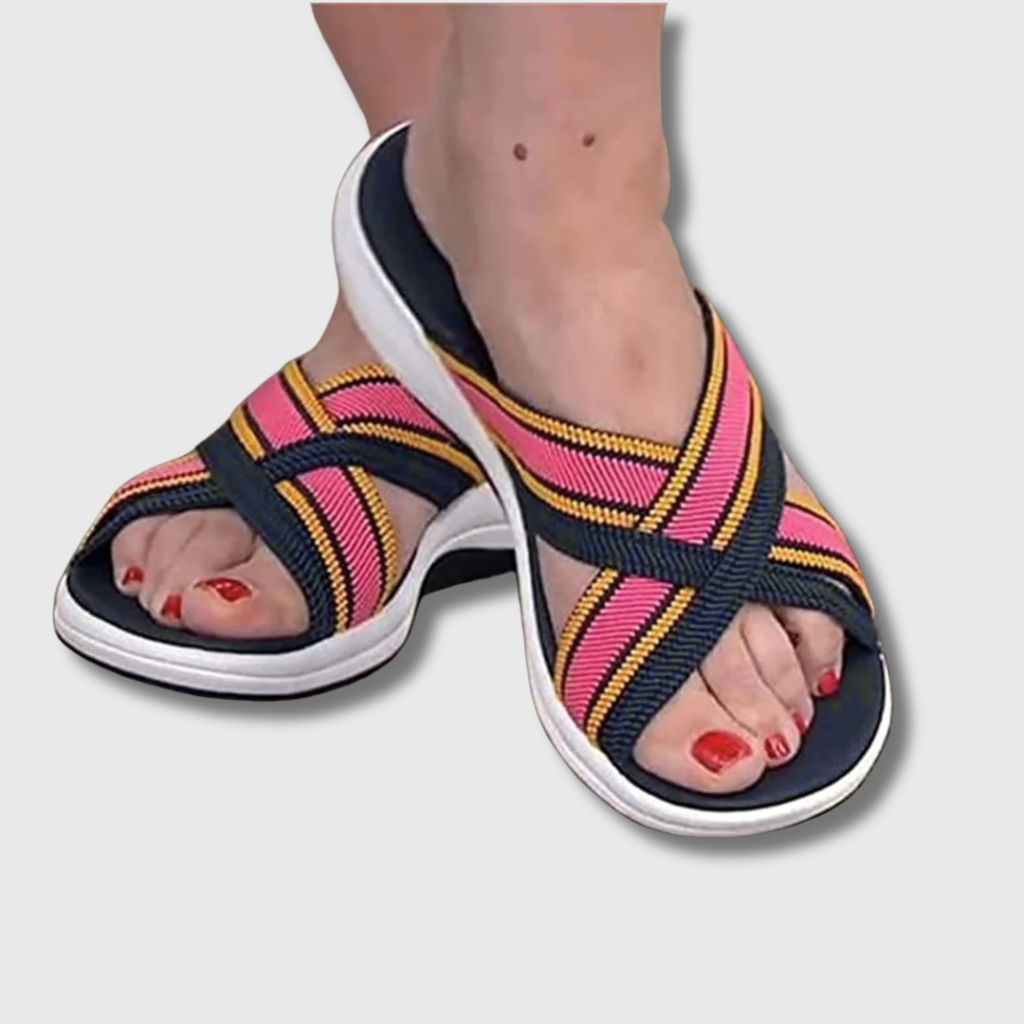 Aerynna™ | Komfortowe ortopedyczne sandały Cross-Slide