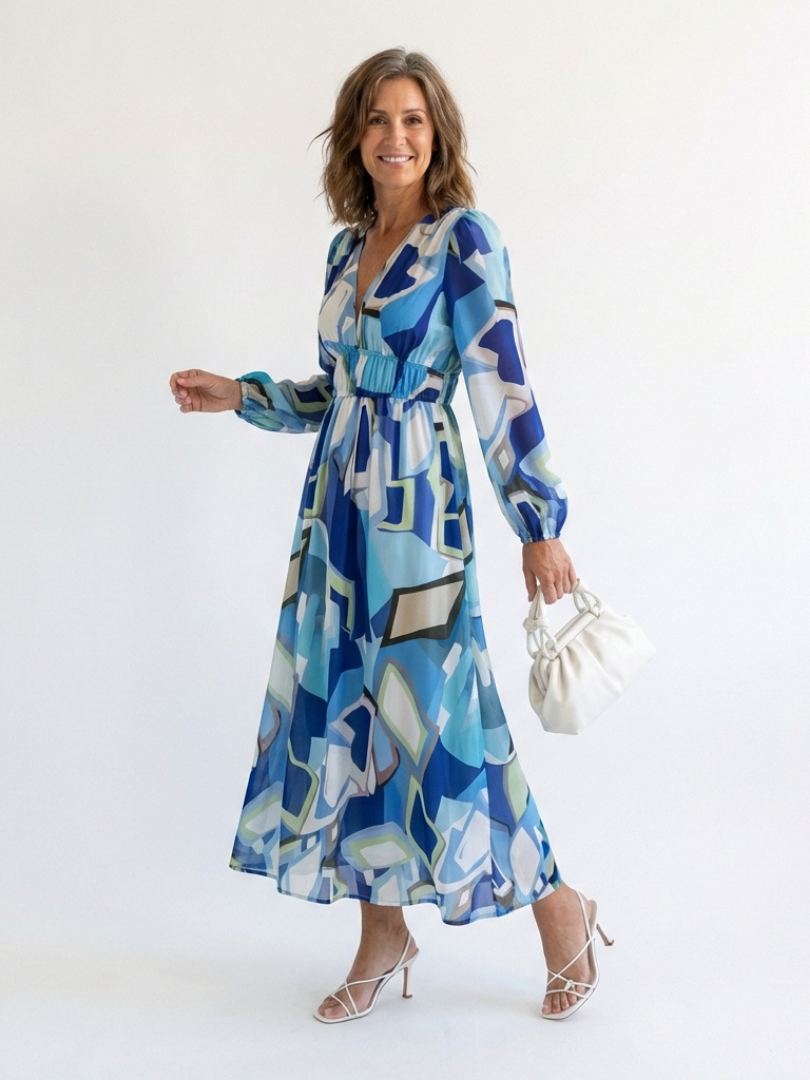 Althea | Maxi Sukienka w Kwiaty