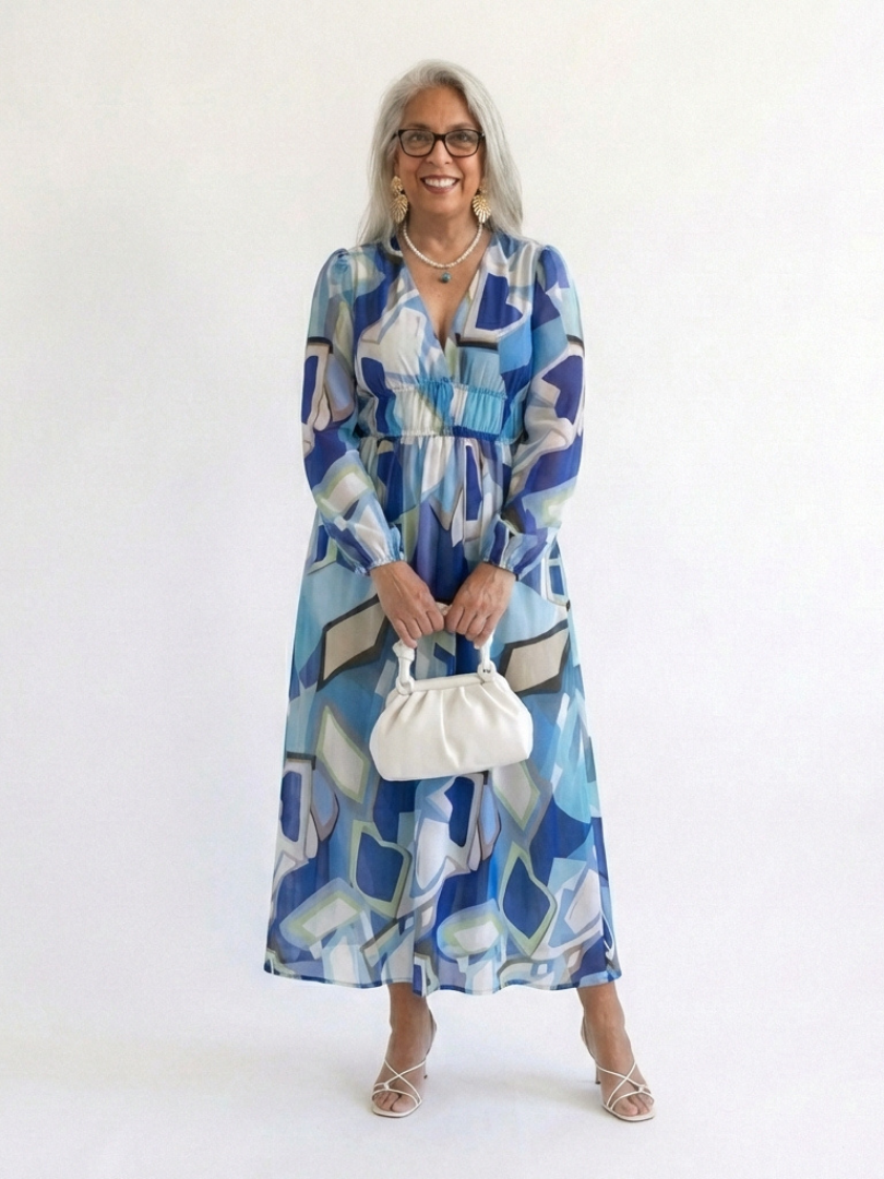 Althea | Maxi Sukienka w Kwiaty