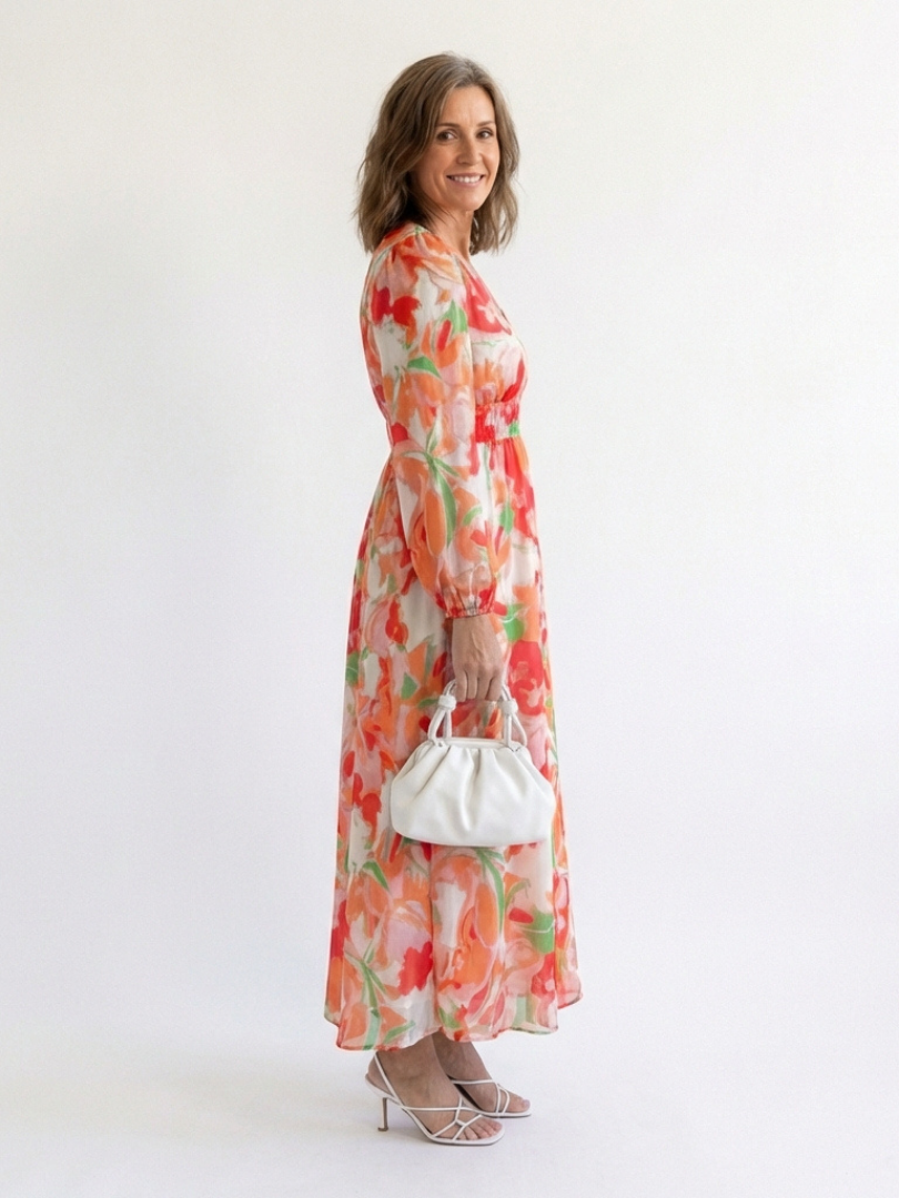 Althea | Maxi Sukienka w Kwiaty