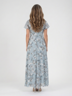 Ismeria | Maxi Chiffon Dress with Floral Print