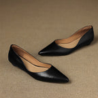 Arla Genuine Leather Ballet Flats