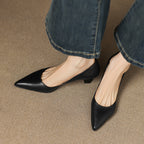 Calenne Leather Wedge Heels