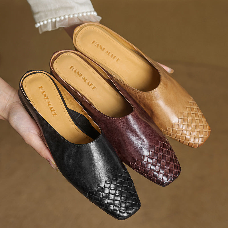 Viola Leather Mules