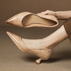 Calenne Leather Wedge Heels