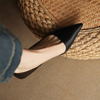 Orlisse Leather Stiletto Heels