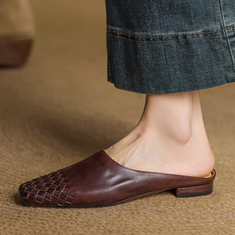 Viola Leather Mules