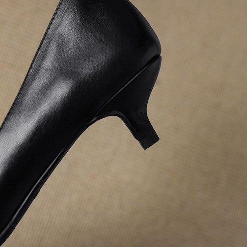 Orlisse Leather Stiletto Heels
