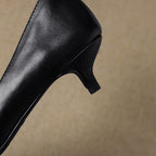 Orlisse Leather Stiletto Heels