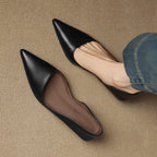 Orlisse Leather Stiletto Heels