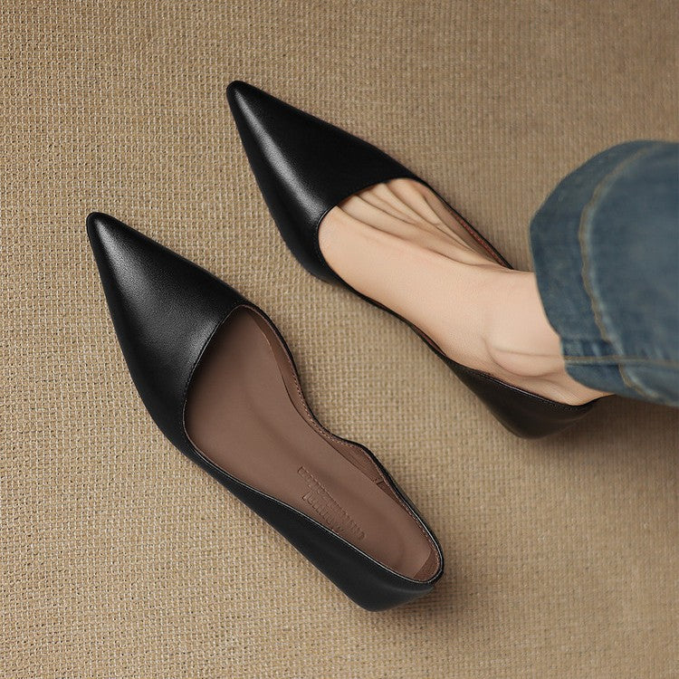 Orlisse Leather Stiletto Heels