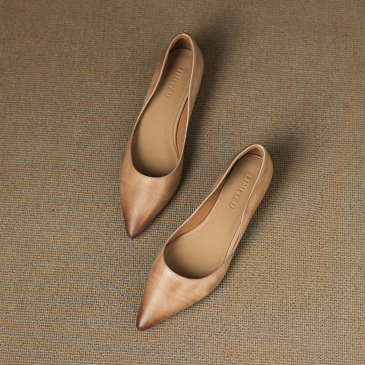 Arla Genuine Leather Ballet Flats