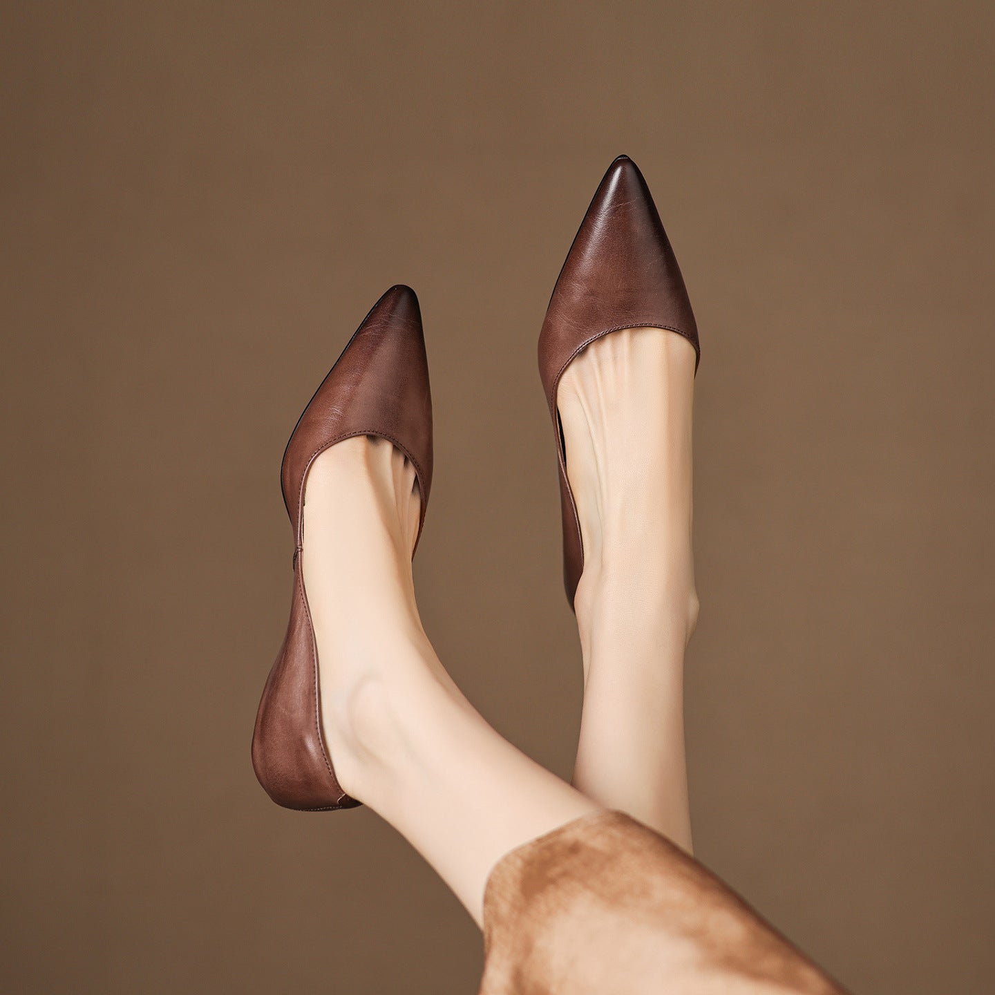 Arla Genuine Leather Ballet Flats