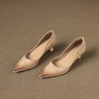 Calenne Leather Wedge Heels
