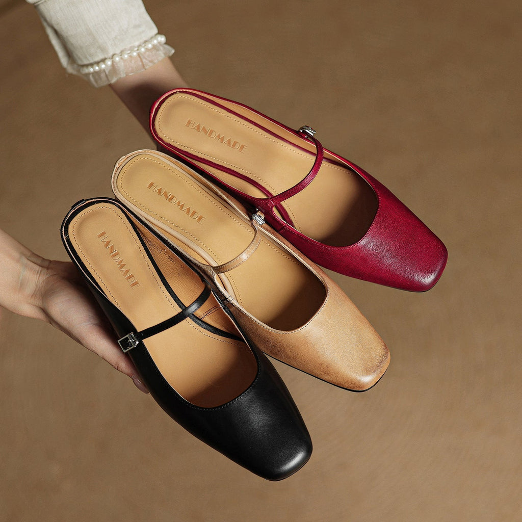 Meyra Leather Slides