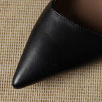 Orlisse Leather Stiletto Heels