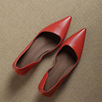 Orlisse Leather Stiletto Heels