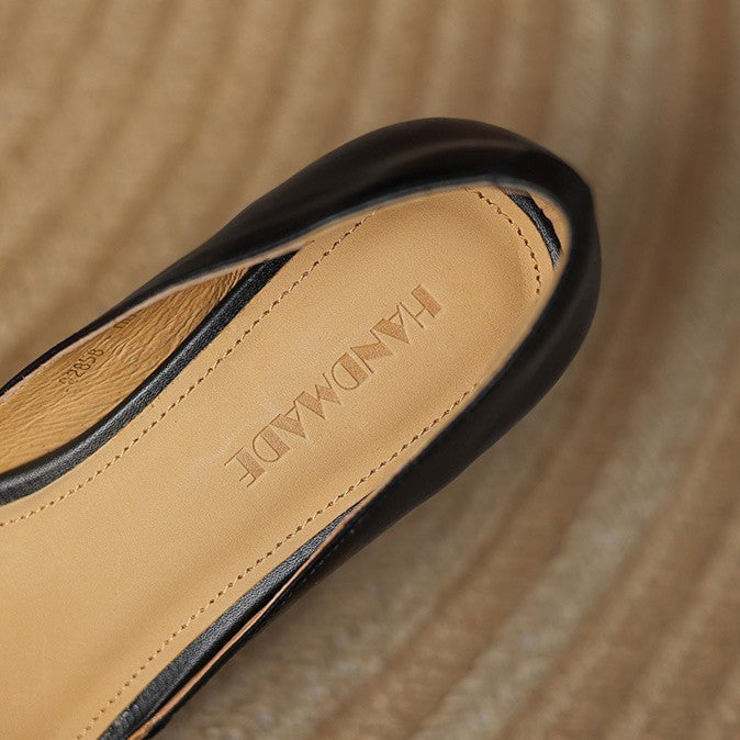 Ceyra Leather Wedge Shoes