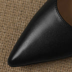 Calenne Leather Wedge Heels