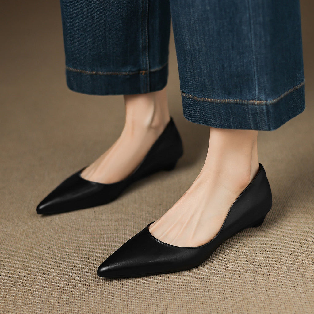 Arla Genuine Leather Ballet Flats