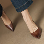 Calenne Leather Wedge Heels
