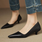 Orlisse Leather Stiletto Heels