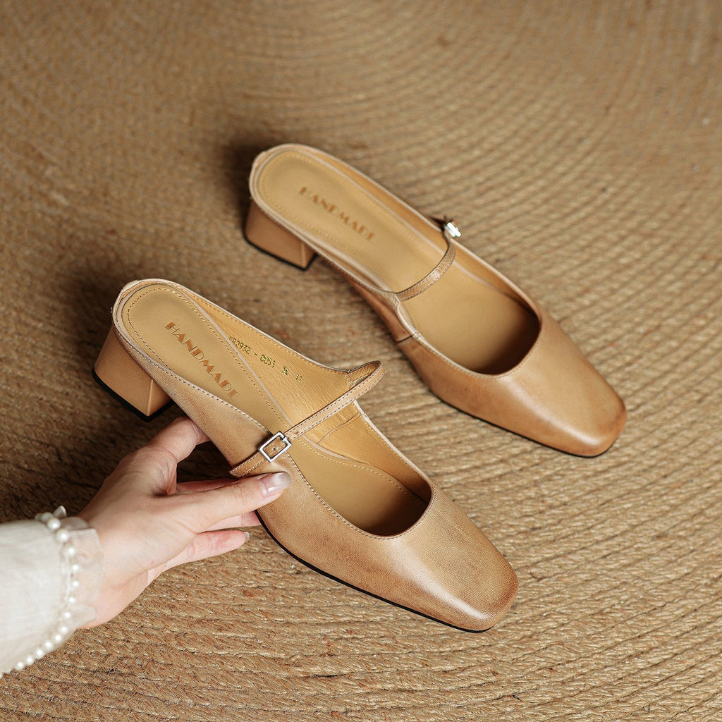 Meyra Leather Slides