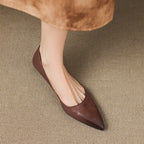 Arla Genuine Leather Ballet Flats