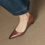 Calenne Leather Wedge Heels