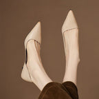 Orlisse Leather Stiletto Heels