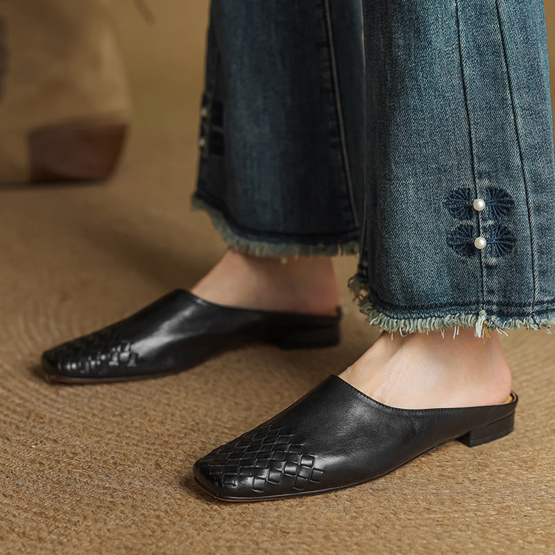 Viola Leather Mules