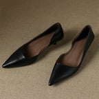 Orlisse Leather Stiletto Heels
